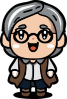 old person png graphic clipart design