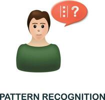 Pattern Recognition icon. 3d illustration from cognitive skills collection. Creative Pattern Recognition 3d icon for web design, templates, infographics and more vector