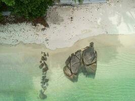 Bird eye view thailand koh samui lamai beach photo