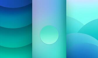 un degradado antecedentes con un frio color esquema, utilizando sombras de azul y verde, generativo ai foto