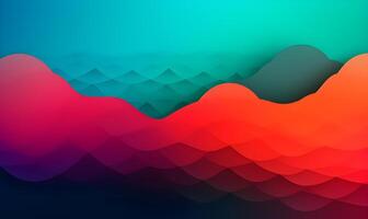 Abstract gradient background with a vibrant, eye-catching color scheme, photo