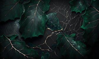 Dark green marble texture background, photo