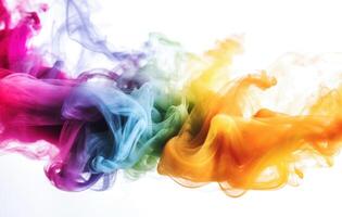 Rainbow smoke background. photo