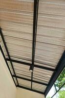 House roof stainless steel sheet and beam structure photo