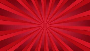 fondo de patrón de explosión de sol rojo abstracto para elemento de diseño gráfico moderno. dibujos animados de rayos brillantes con colores para el fondo de pantalla del banner del sitio web y la decoración de la tarjeta de póster vector