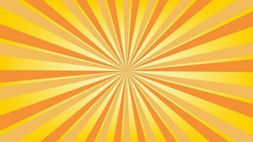 fondo de patrón de explosión de sol amarillo abstracto para elemento de diseño gráfico moderno. dibujos animados de rayos brillantes con colores para el fondo de pantalla del banner del sitio web y la decoración de la tarjeta de póster vector