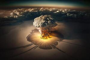 Aerial View KaBoom - Nuclear Explosions. photo