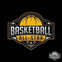 baloncesto todas estrella vector mascota logo diseño