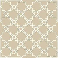 White islamic pattern vector