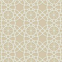 White islamic pattern vector