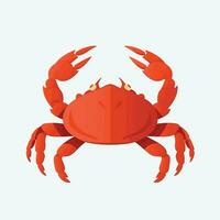 Crab isolated on white background. Vector eps 10. crab vector on sand color background, perfect for wallpaper or design elements