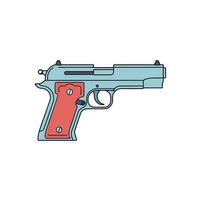 pistola icono. arma vector. militar equipo ilustración logo modelo. vector