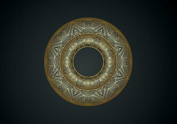 Luxury mandala background ornamental, arabesque style With Golden Arabesque Pattern Style. Decorative Mandala Ornament For Print
