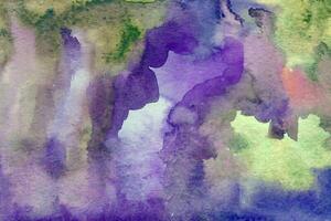 Purple green watercolor background texture photo