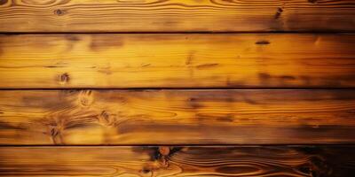 Top view Wooden table, Wooden texture yellow background. photo