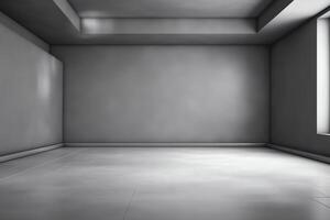 Grey empty room studio gradient used background and display your product. photo