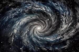 remolino galaxia lechoso camino estrellas otro dimensión nube espacio. ai generado foto