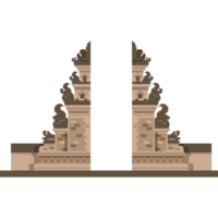 balinais temple porte Indonésie png