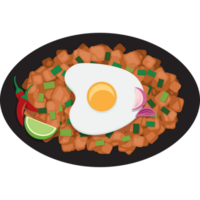 Filipijns varkensvlees sisig png