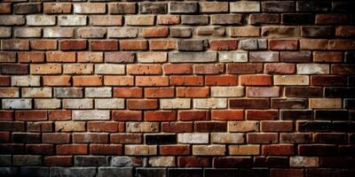 Brick wall background, Brick wall texture Created photo