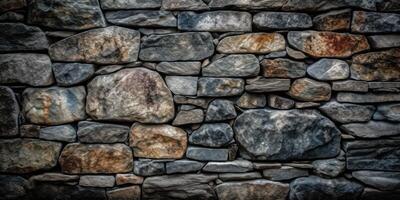 Abstract stone wall texture background. Created photo