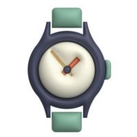 Analog Hand Watch 3D Illustration png