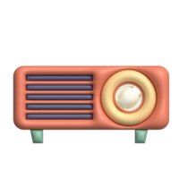 rood projector 3d illustratie png