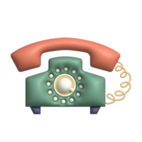 Home Telephone 3D Illustration png