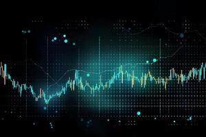 Abstract background chart market trading plat m chart. photo