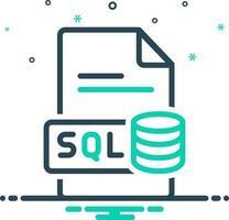 mezcla icono para sql vector