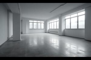 Empty room. AI Generated photo