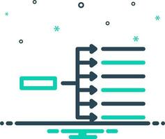 mix icon for addressing vector