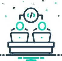 mix icon for developers vector