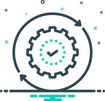 mix icon for synchronize vector