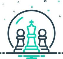 mezcla icono para ajedrez vector