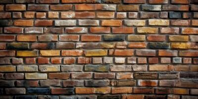 Brick wall background, Brick wall texture Created photo