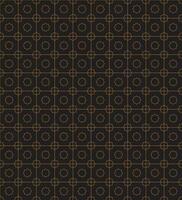 Circular Flower shape Square Repeatable Pattern in Golden yellow color on Dark background