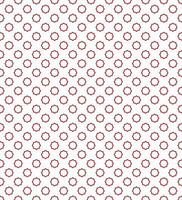 Red Geometric Flower shape Seamless Pattern on white background