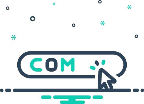 mix icon for com vector