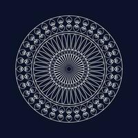 Circle and creative abstract mandala template design vector