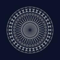 Circle and creative abstract mandala template design vector