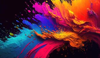 Colorful Paint Texture Background. photo