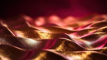 Rose Gold Bokeh Shiny Abstract Background. photo