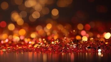 Sparkling Luxury, Glitter, Bokeh Sparkles, and Particles. photo