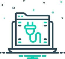 mix icon for plugin vector