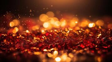 Sparkling Luxury, Glitter, Bokeh Sparkles, and Particles. photo
