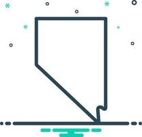 mix icon for nevada vector