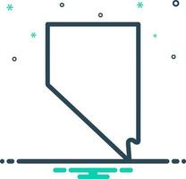 mix icon for nevada vector