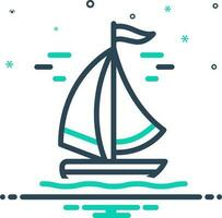 mix icon for sailing vector