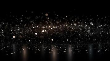 Glitter, Bokeh Sparkles, and Particles. photo